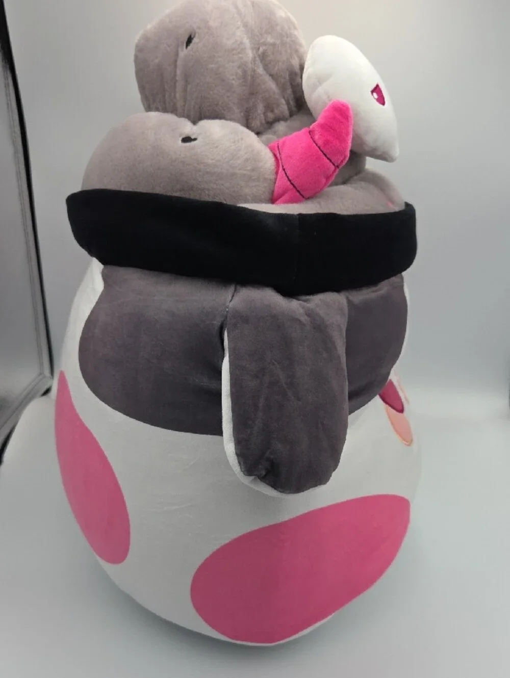 Plushgoals Cuddle Barn Kawaii Fiend Mooshake Pink Gray Cow Plush Toy Nwts Jumbo